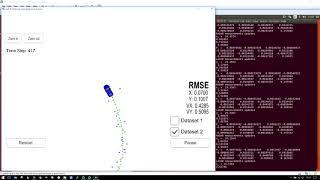 SDCND - Term 2 - Project 1 - Extended Kalman Filter (EKF) - Dataset 2