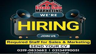 Required Staff for Sales & Marketing For Real Estate in Karachi