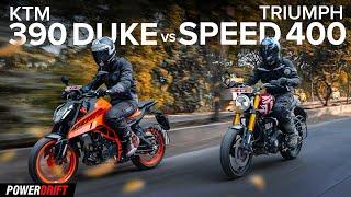 KTM 390 Duke VS Triumph Speed 400: Fantastic motorcycles | PowerDrift