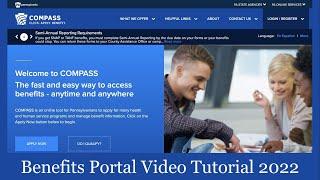 Pennsylvania COMPASS Online Benefits Application Instruction Video - Nov 15, 2022