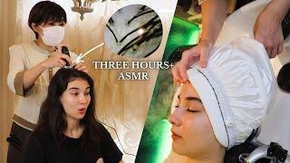 World's Best THREE HOURS ASMR Compilation of Japanese Head Bath (Soft Spoken)