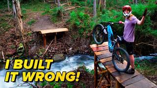 I Built a Jump Over the Creek! It Didn’t Go as Planned!