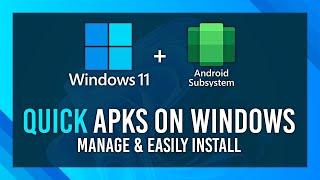 EASY APK Installs on WINDOWS | Android Apps on Windows | WSA-Pacman Guide