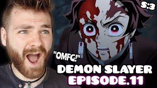 BIGGEST FIGHT YET!!!! | DEMON SLAYER - EPISODE 11 | SEASON 3 | New Anime Fan! | REACTION