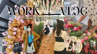   work vlog — a day in the life of an event stylist / interior designer | productive work days