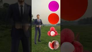 Balloon to Grapes, Mango, lichi &Watermelon - Fruits names part 3 magic video #shorts