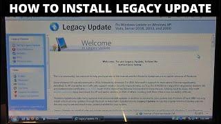 Download updates to old versions of Windows using Legacy Update