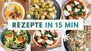 Schnelle Rezepte für den Feierabend | Zubereitet unter 15 Min | vegan/vegetarisch, schnell & einfach