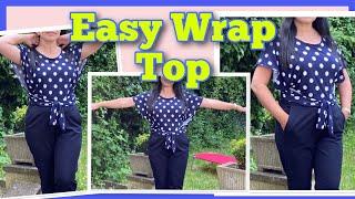 Wow  How easy to make this Wrap Top is!!! Sewing Tutorial