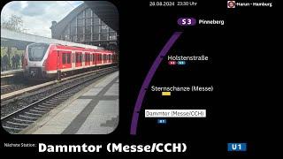 S-Bahn, Hamburg, Ansage, der Linie, S.3