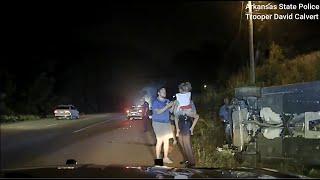 Trooper Wrecks Family During High Speed Pursuit