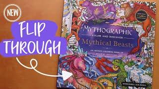 Flip Through | NEW Mythographic Mythical Beasts adult coloring book