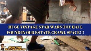 HUGE Vintage STAR WARS Toy Haul Found in Old Estate Crawl Space!