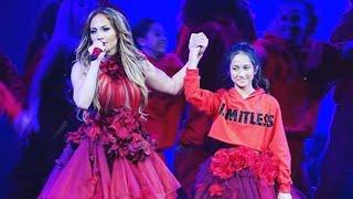 JLo and her daughter singing ''Limitless'' live  in Los Angeles