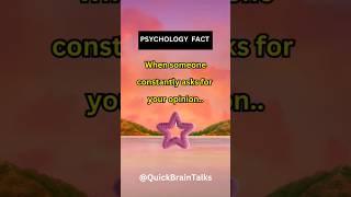 Psychology facts:  When they value your thoughts, it’s more than just words.#psychologyfact #shorts