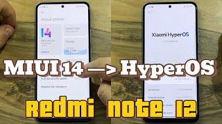 Updating on HyperOS / Android 14 on Xiaomi Redmi Note 12