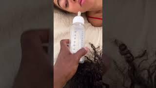 Giving my wife the baby's bottle while sleep for her reaction *she fell for It* #Shorts