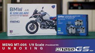 MENG MT-005s Kit Unboxing | BMW R1250 GS ADV | 1/9 BMW R1250 Scale Model | MENG BMW | First In India