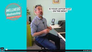 Is your Laptop flat on the desk?