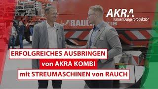 AKRA Kombi erfolgreich ausbringen | Interview mit Volker Rathmer von RAUCH Landmaschinenfabrik