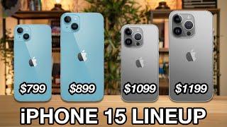 iPhone 15 COMPLETE LINEUP!