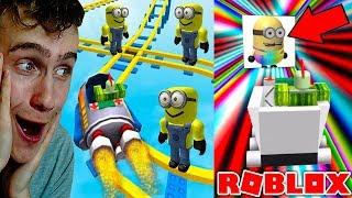 WE ZITTEN IN EEN MINION ACHTBAAN! (Roblox)