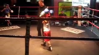 Sam twaiti at the age of 7 with his cousin Khalid Twaiti Gleason gym