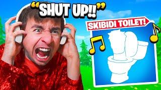 Trolling With SKIBIDI TOILET Emote In Fortnite!