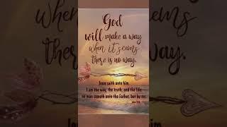 God will Make a Way - Bible Verse #bibleverseoftheday