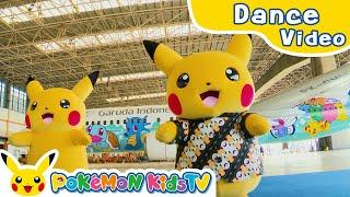 Pikachu Dance Show with Pikachu Jet at Soekarno–Hatta International Airport | Pokémon Kids TV​
