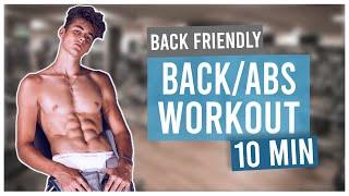 BACK & AB WORKOUT (10 MINUTES NO EQUIPMENT)