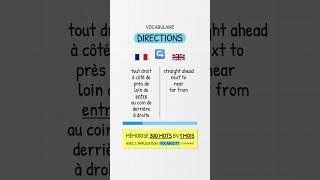 Le vocabulaire anglais des directions ↪️