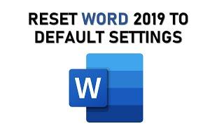 How to Reset Microsoft Word to Default Settings