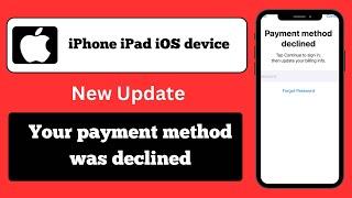 Payment Method Declined Tap Continue To Sign in Then Update Your Billing info (iPhone iOS iPad) 2024