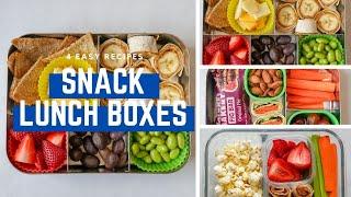 4 No Cook Lunches | Easy Snack Box Lunch Ideas