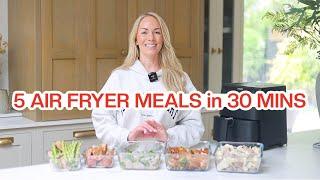MEAL PREP + PLAN  5 AIR FRYER Freezer Meals in just 30 MINUTES!