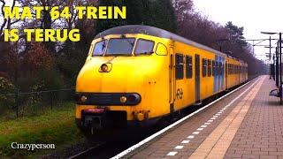 Mat'64 Trein TERUG IN DIENST - Oude Apekop Stoptrein (NS Plan V)