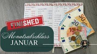 MONATSABSCHLUSS I JANUAR I echte Einnahmen & Ausgaben I Wochenabschluss #budgetieren