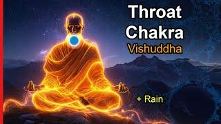 Throat Chakra (Vishuddha) Frequency: 741 Hz Plus Rain | Self-expression & Communication