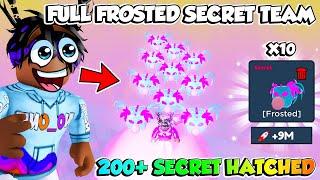 Got a Full Team of *FROST CRAFTED SECRET PETS* in 24 Hours | Became The FASTEST in Roblox Fly Race