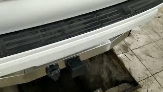 Фаркоп на Toyota Land Cruiser Prado 150 без подрезки бампера с накладкой Производитель PT Group