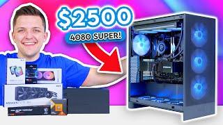 Best $2500 Gaming PC Build 2024!  [ft. RTX 4080 Super, Ryzen 7800X3D & H7 Flow]