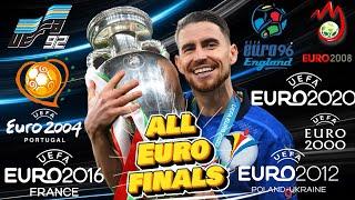 All EURO Finals (from Euro 1992 to Euro 2020)