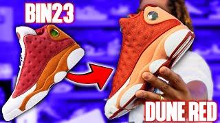 The POOR MAN Bin 23s Are FIRE ! EARLY LOOK at the Jordan 13 Dune Red