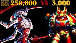 250,000 tyranid warriors VS 3,000 berserkers Warhammer 40k - Epic Battle - UEBS2 [4k]