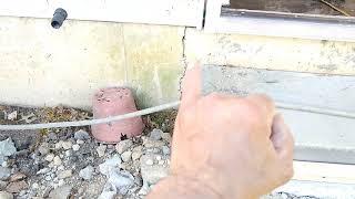 Concrete cracked foundation and concrete pad evaluation