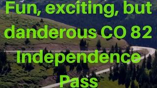 Thrilling Motorcycle Ride: Dangerous Yet Scenic Independence Pass in Colorado's Rocky Mountains!