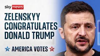 Zelenskyy congratulates Trump on 'impressive victory' | US election 2024