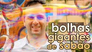 Bolhas de sabão gigantes (RECEITA DE BOLHA DE SABÃO) - Giant soap bubbles recipe