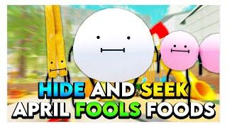 Roblox SECRET STAYCATION HIDE & SEEK WITH APRIL FOOLS FOODS! ️